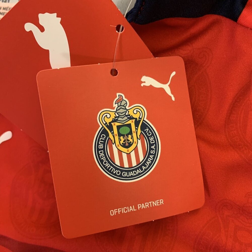 NWT $70 Puma Kids Chivas De Guadalajara Red Soccer Jersey Youth Size M (11-12Y) - Picture 12 of 12